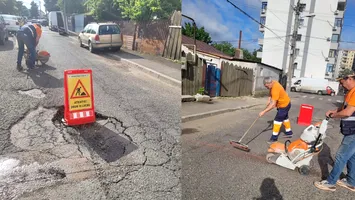 Lucrări de reparații pe strada Bega și strada Vredniciei în Sectorul 5