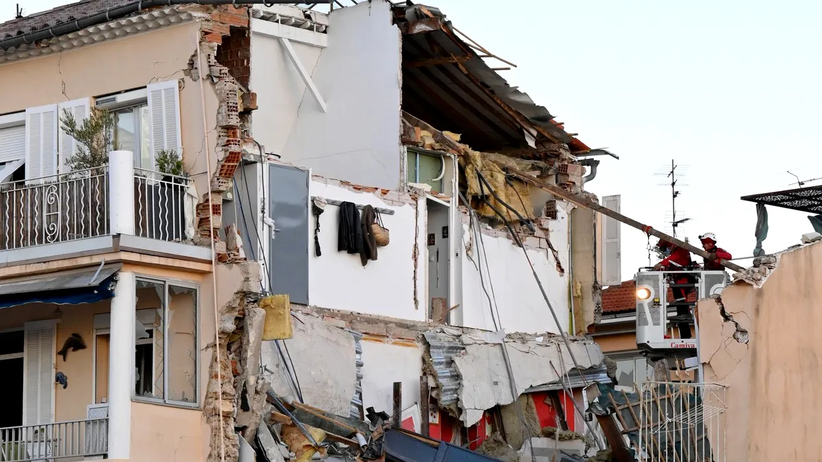 Explozie puternică în Franța: O clădire cu trei etaje s-a prăbușit