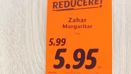 Bătaie pe zahărul redus cu 4 bani, la un cunoscut supermarket