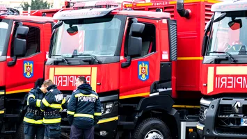 RO-Alert: TIR în flăcări în Teleorman. Era încărcat cu deșeuri de titan