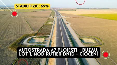 Progres semnificativ pe Autostrada A7 Ploiești - Buzău, Lotul 1