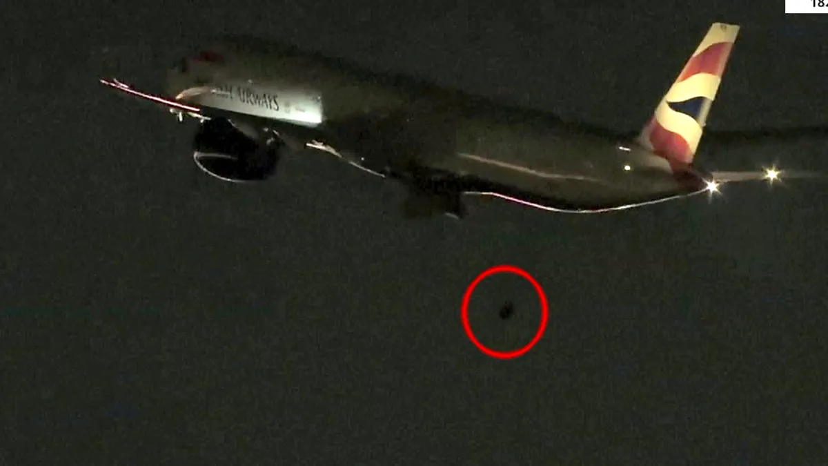 Moment șocant: un avion British Airways a pierdut o roată, în timpul decolării din Las Vegas (VIDEO)