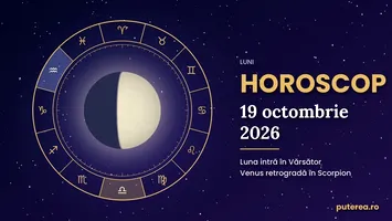 Horoscop 19 octombrie 2026: o zi cu emoții intense pentru Scorpioni, Tauri și Vărsători