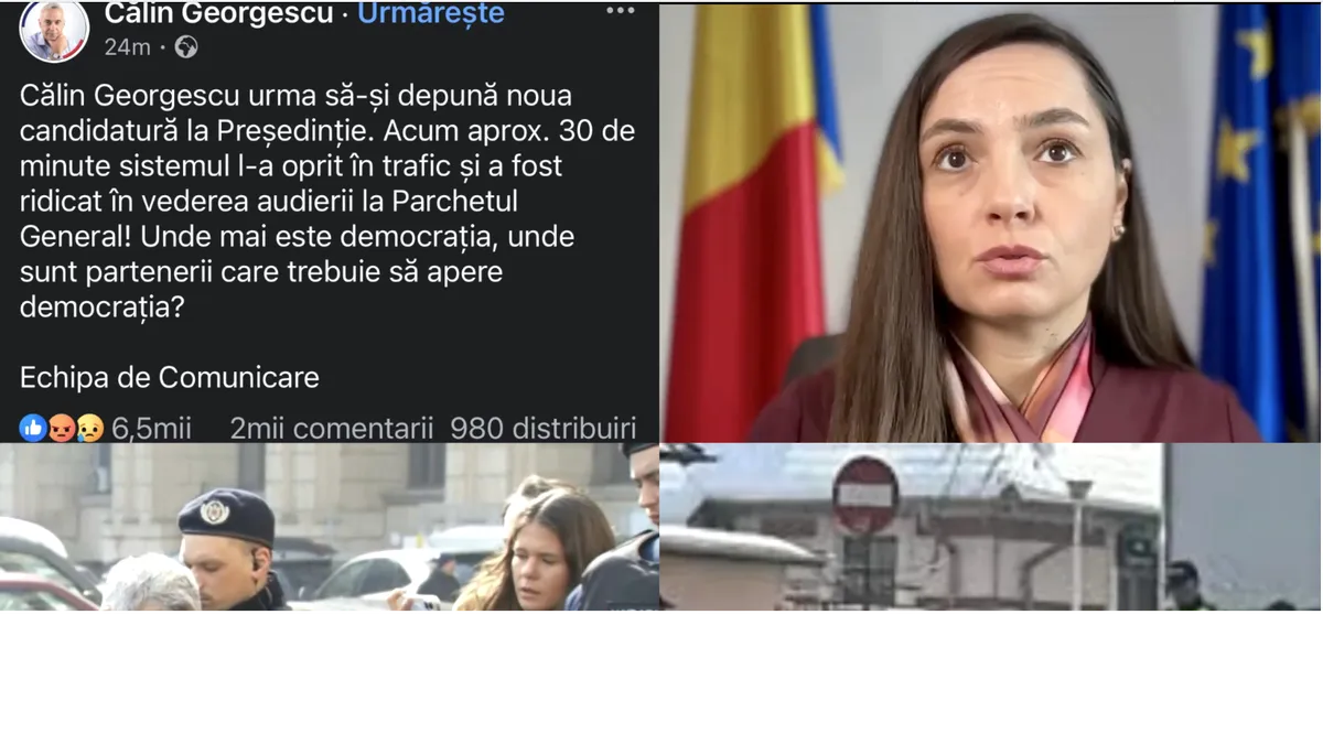 Călin Georgescu, ridicat din trafic în ziua în care urma să-și depună candidatura. Șefa POT îi ia apărarea