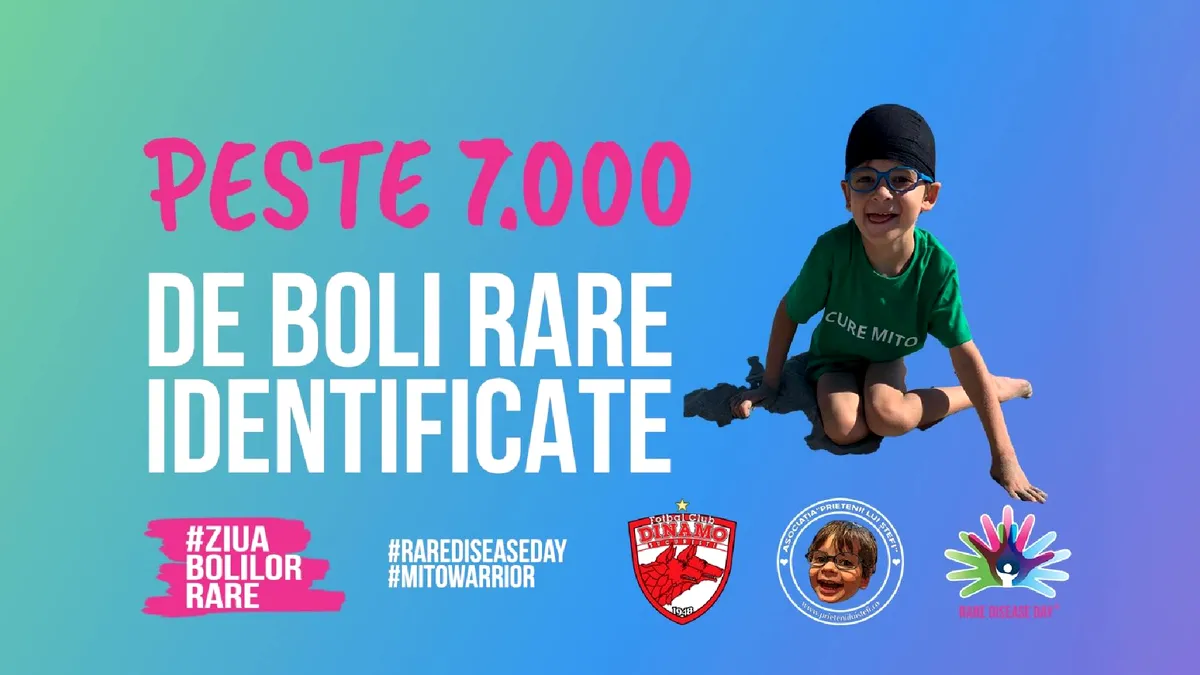 Fotbalul joacă pentru speranță: Campanie de conștientizare a bolilor rare la meciul Dinamo – FC Argeș