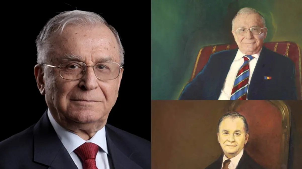Premieră: Portrete rare ale lui Ion Iliescu, scoase la licitație. Cât este prețul de pornire