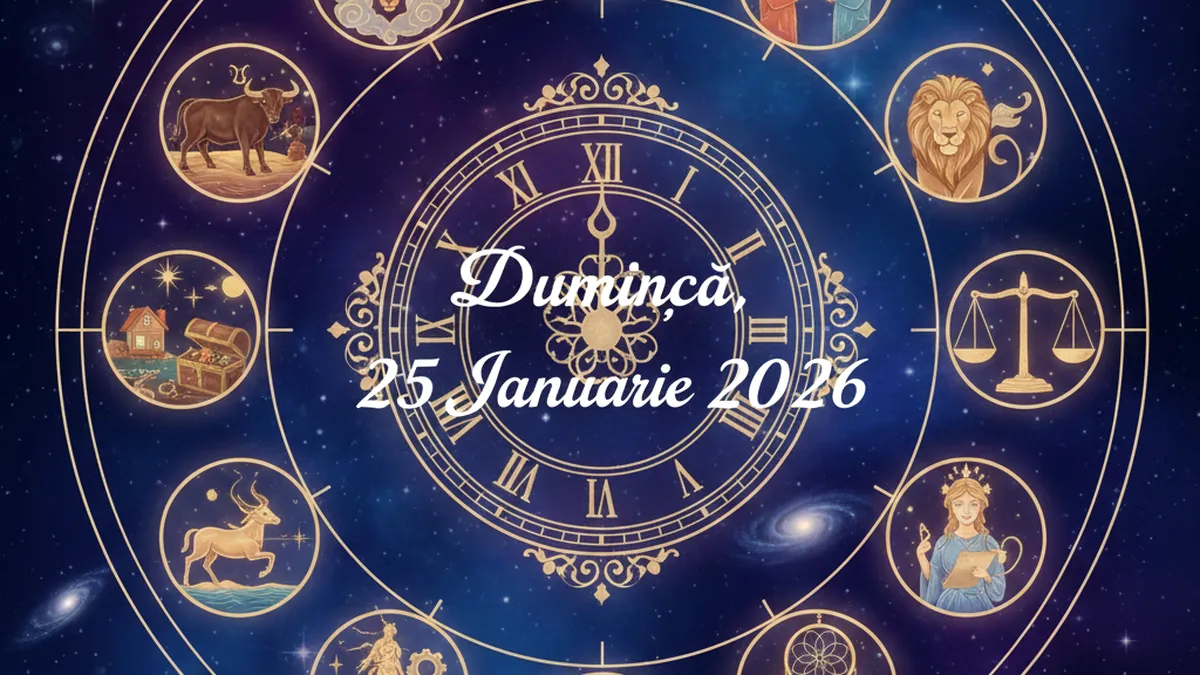 Horoscop duminică, 25 ianuarie 2026: Zodiile care primesc vești neașteptate și cele care trebuie să se odihnească