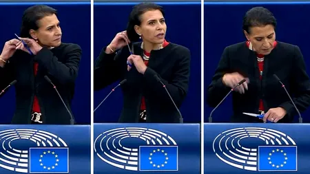 Solidaritate cu demonstrațiile din Iran: În timpul discursului în Parlamentul European, o eurodeputată suedeză și-a tăiat părul