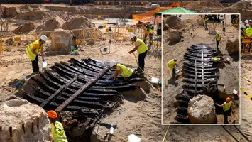Descoperire uluitoare sub o piață din Barcelona: Epavă medievală perfect conservată iese la lumină după 500 de ani