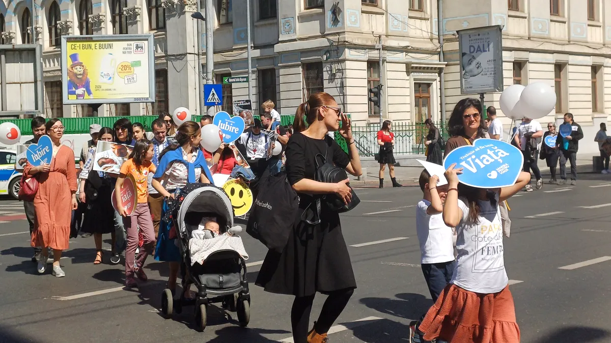 5.000 de bucureşteni la “Marşul pentru viaţă” - VIDEO