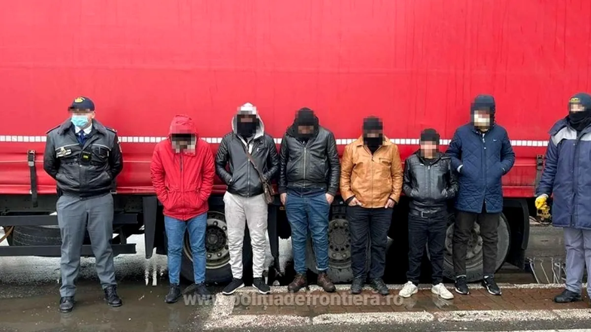 Migranți prinși în timp ce încercau să treacă fraudulos frontiera cu Ungaria
