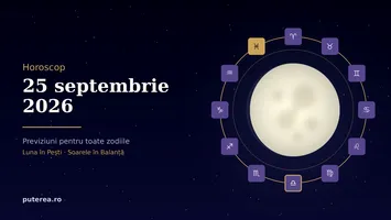 Horoscop 25 septembrie 2026. Vinerea confuziei: zodiile care trebuie să verifice totul de două ori