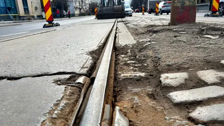 Cât costă lucrările de modernizare a liniei tramvaiului 5. Nicușor Dan promite că va moderniza toate căile de rulare din București