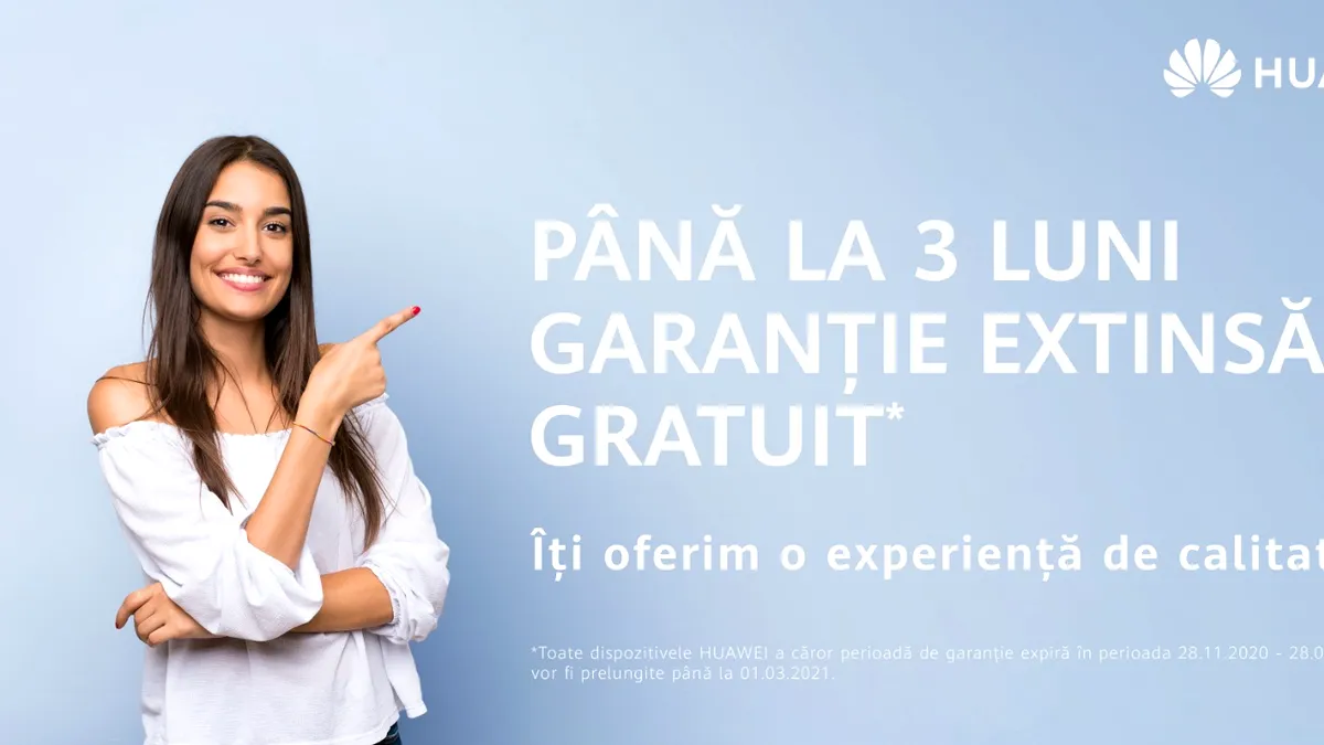 Huawei lansează garanția extinsă și servicii door-to-door pentru dispozitivele personale