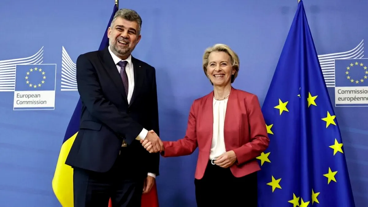 Premierul Ciolacu, vizită strategică la Bruxelles: Discuții cu Ursula von der Leyen pe tema portofoliului României în Comisia Europeană