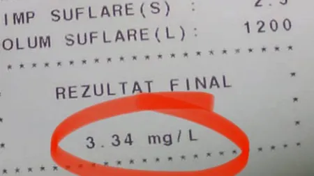 Șofer cu alcoolemie record, de 3,34 la mie, oprit pe autostradă