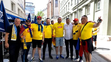 Marcel Ciolacu a făcut furori printre suporterii tricolorilor, la Munchen. Imagini inedite cu premierul: “M-am bucurat să cânt!”