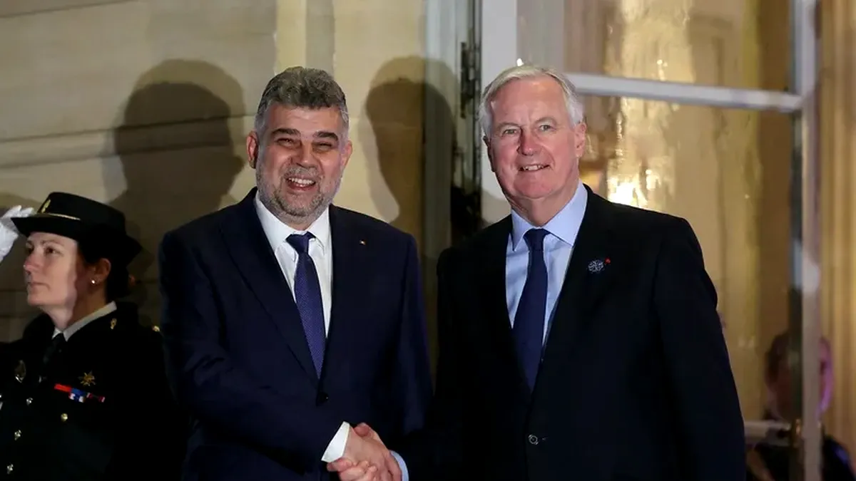 Franța susține aderarea României la Schengen. Premierul Marcel Ciolacu a primit asigurări ferme de la omologul său francez, Michel Barnier