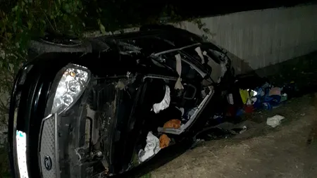 Accident grav în Giurgiu: doi bulgari au murit, alți trei sunt grav răniți, după ce un șofer fără permis a intrat într-un TIR