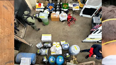 Operațiunea „IceAge”. Polițiștii români au participat la capturarea unei rețele care producea amfetamină în Moldova, Ungaria și Polonia
