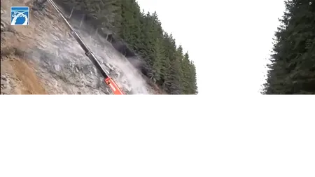 Versanții de pe DN 7A Brezoi – Petroșani „înghit“ 96,5 milioane lei! Lucrările au început (VIDEO)