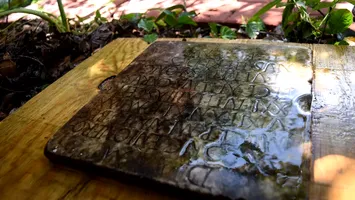 O piatră funerară veche de 1.900 de ani, descoperită în curtea unei case din New Orleans (SUA)