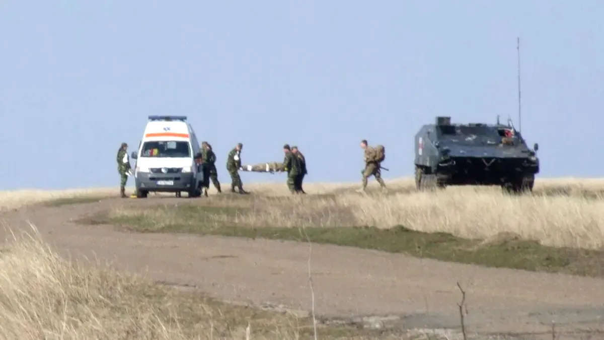 Bărbat rănit în timpul Exercițiului NATO „Dacian Spring 2025”. Este vorba de un cioban aflat cu oile la păscut pe Poligonul Smârdan