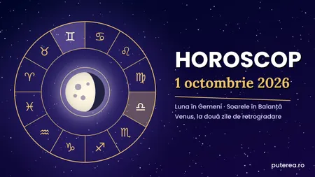 Horoscop 1 octombrie 2026. Zodiile care primesc surprize încă de dimineață