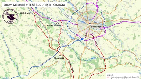 10 milioane de euro pentru proiectarea unui nou drum de mare viteză, cu plecare din București