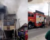 Incendiu la o pensiune din Dâmbovița. Trafic blocat pe DN71