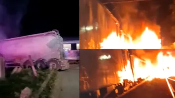 Accident feroviar grav la Filipești: tren cu 200 de călători, implicat în coliziune cu o autocisternă