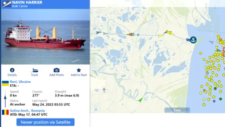 Blocaj la Bara Sulina. Zeci de nave maritime așteaptă și două săptămâni intrarea pe „Canal”, către porturile de la Dunăre