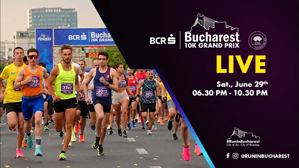 3.500 de alergători, la competiția stradală BCR Bucharest 10K GRAND PRIX 2024