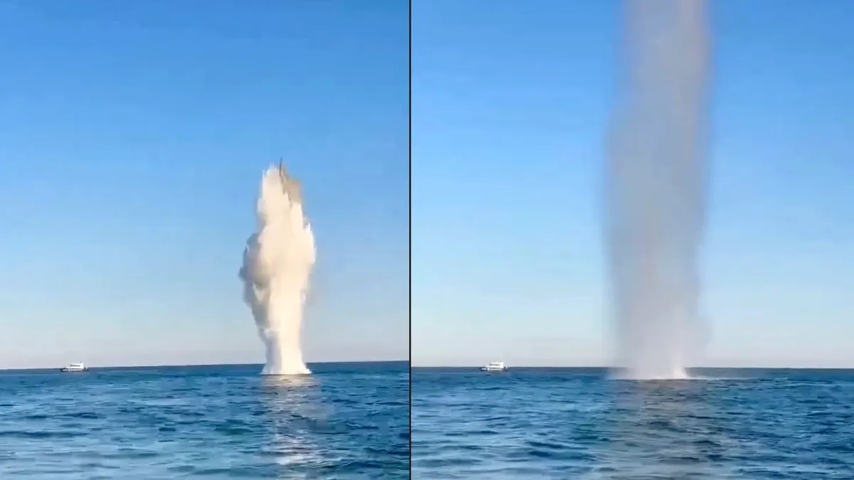 Alertă în Marea Neagră: dronă cu exploziv, detonată la câteva mile de Sulina (VIDEO)