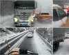 Circulație dificilă pe A1 și DN7 în condiții de ninsoare puternică