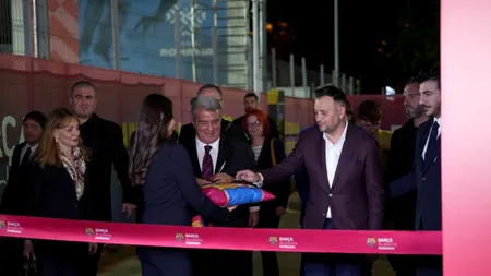 Oaspete de seamă în această seară la ”Arcul de Triumf”: Joan Laporta a inaugurat academia de fotbal FC Barcelona