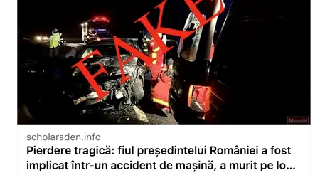 Avertizare MAI: Explozie de fake-news la deschiderea urnelor. N-a murit fiul președintelui! (Video)