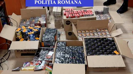 8,5 tone de articole pirotehnice, confiscate în perioada de Sărbători. S-a lăsat cu dosare penale