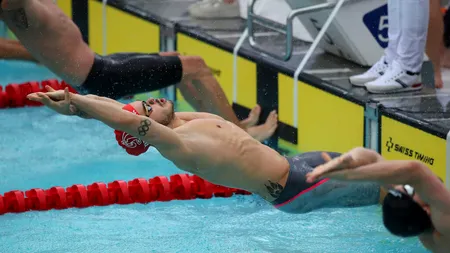 Robert Glinţă, în finala probei de 50 m spate la Campionatul Mondial de natație. Ora și televizarea