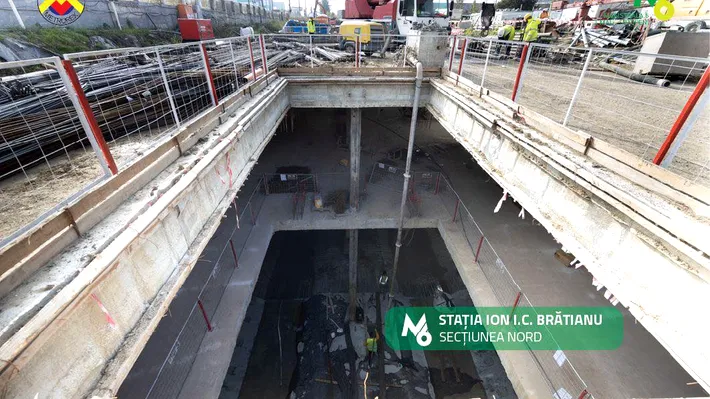 Magistrala 6 prinde contur: structurile de rezistență depășesc jumătatea traseului pe Sud și avansează rapid spre Otopeni