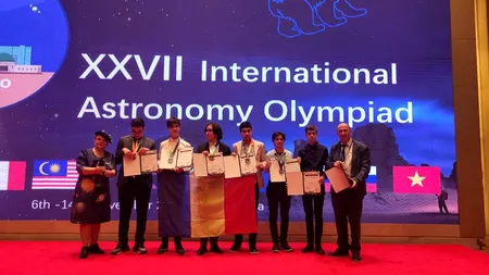 Aur, argint și bronz pentru România la Olimpiada Internațională de Astronomie