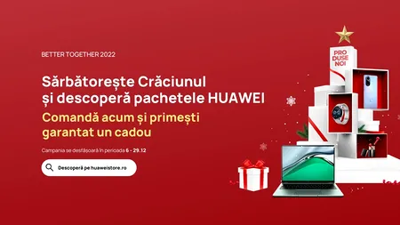 Huawei dă startul campaniei de Crăciun și anunță disponibilitatea în magazine a Watch GT 3
