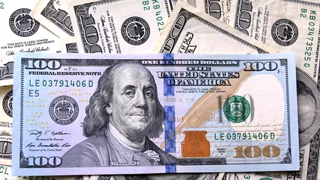 Leul scade semnificativ faţă de dolar, după ultimele date economice din economia SUA