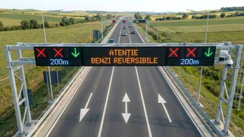 Premieră națională pe DN 17: benzi reversibile controlate inteligent
