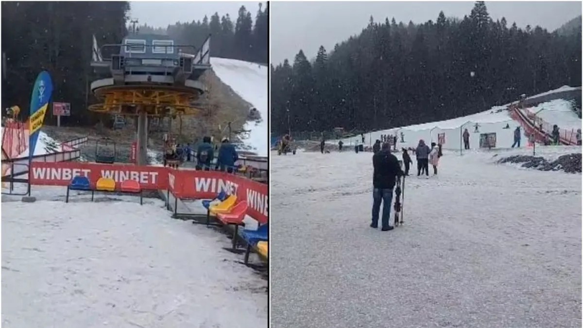 Turiștii au dat năvală la stațiunile de pe Valea Prahovei, după ce a nins