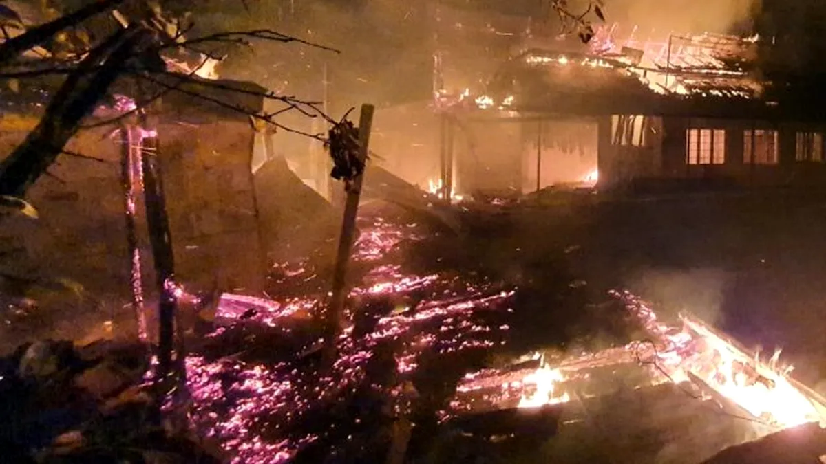 Tragedie într-o comună giurgiuveană: un bărbat de 55 de ani, mort în incendiul ce i-a cuprins casa