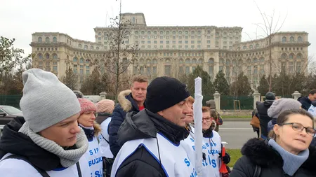 Protestul personalului auxiliar din Educație