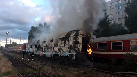 Incendiu IZBUCNIT în apropiere de Gara de Nord din Capitală