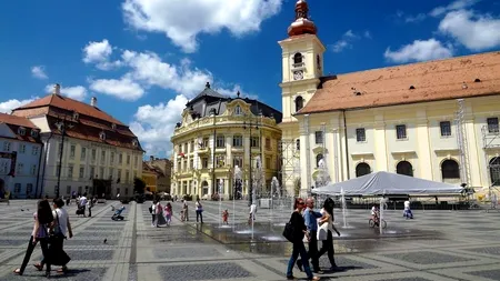 Biciclistul care a accidentat o fetiţă de doi ani în centrul istoric al Sibiului s-a predat poliţiştilor