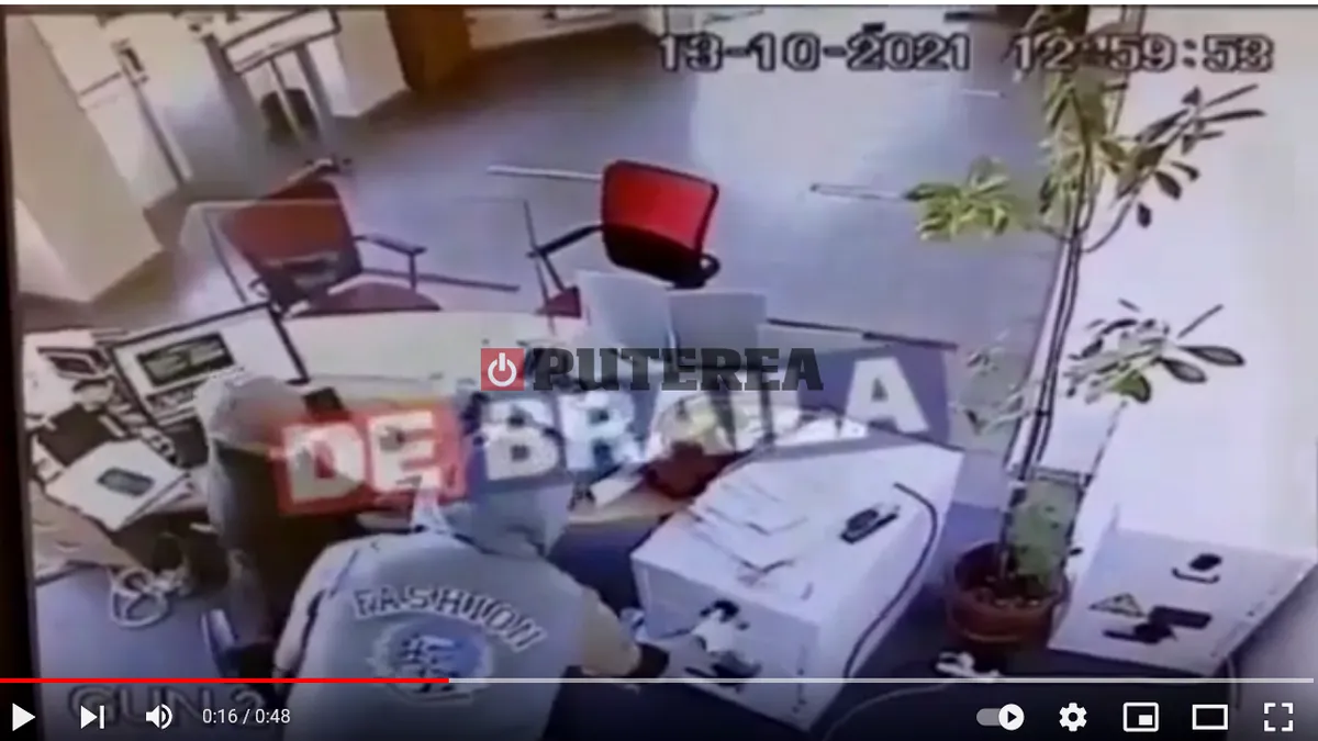 UPDATE: Jaf la o bancă din Brăila. Hoțul a fugit cu banii (video)